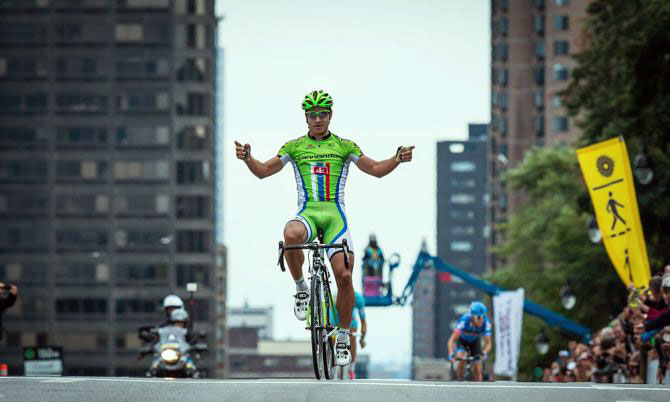 Sagan svetta tra i grattacieli di Montreal (foto Oran Kelly / PhotoSport International)