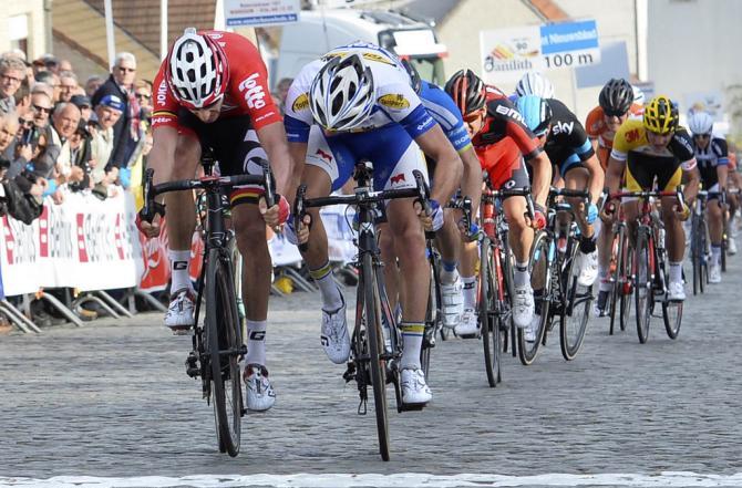 La volata che ha deciso ledizione 2014 della Nokere Koerse (Tim de Waele/TDW Sport)