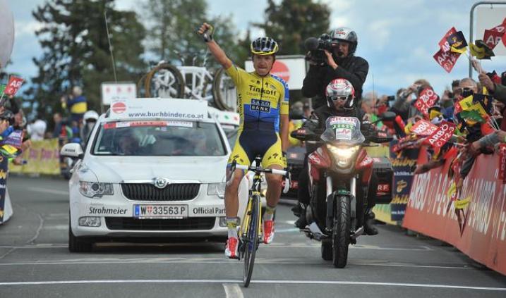 Petrov riassapora lebbrezza del successo sulle strade del Giro dAustria (foto Mario Stiehl) 