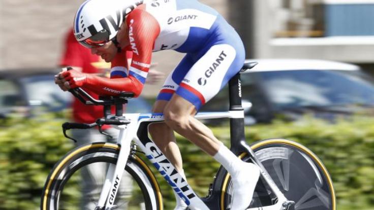 Dumoulin sfreccia sulle strade di Breda (foto ANP)