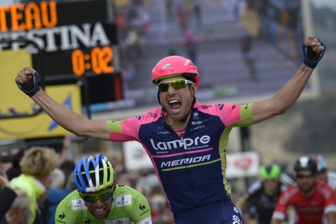 Davide Cimolai conquista la prima vittoria di tappa italiana alla Parigi-Nizza 2015 (Getty Images Sport)