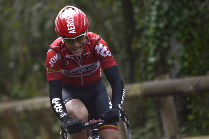 Gallopin allattacco sulle strade della selettiva tappa Vence-Nizza (Getty Images Sport)