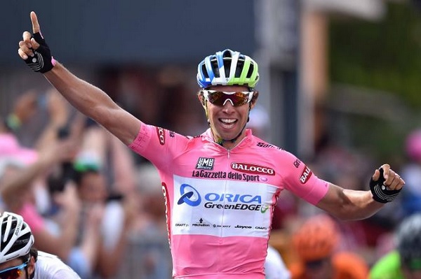 Michael Matthews celebra la vittoria di Sestri Levante (foto Tim De Waele/TDWSport.com)