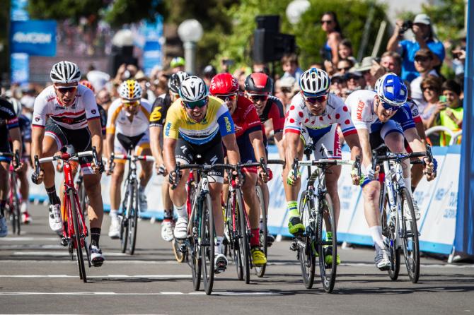 Bis di Cavendish sulle strade del Giro di California 2015 (foto Jonathan Devich/epicimages.us)