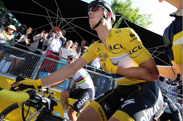 Tony Martin dolorante dopo il traguardo (foto Tim De Waele/TDWSport.com)