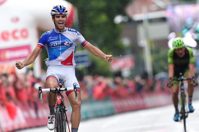 La fuga va e al traguardo di Sittard-Geleen è primo il francese Le Bon (foto Tim de Waele/TDWSport.com)