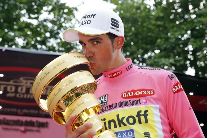 Alberto Contador al termine del Giro 2015 (foto Getty Images Sport)