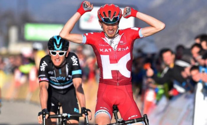 Zakarin fa sua la tappa regina della Parigi-Nizza bruciando allo sprint il britannico Thomas, che si consola portandosi al comando della classifica generale (foto Tim de Waele/TDWSport.com)