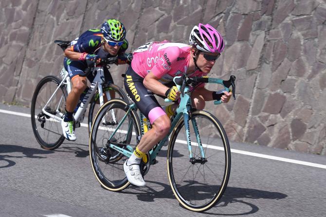 Valverde e Kruijswiik, i due grandi protagonisti in positivo della tappa di Andalo (foto Tim de Waele/TDWSport.com)