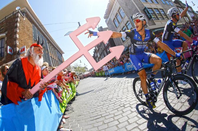 Sulle strade del grande ciclismo è tornato a farsi vedere limmancabile diavolo (foto Bettini)