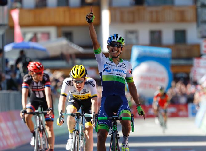 Sorride il colombiano Chaves a Corvara: suo il tappone dolomitico delledizione 2016 del Giro dItalia (Getty Images Sport)