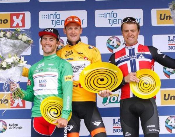 Il podio della 6a edizione del Tour of Norway (foto Tim de Waele/TDWSport.com)