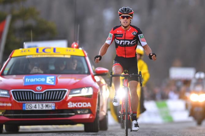 Richie Porte in trionfo ai 1678 metri del Col de la Couillole (Tim de Waele/TDWSport.com)