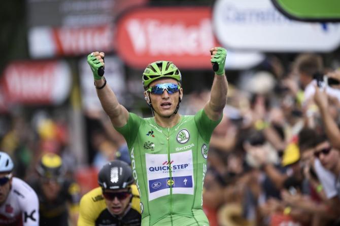 Kittel mostra i pugni anche a Bergerac, sua quarta perla al Tour de France 2017 (Getty Images Sport)