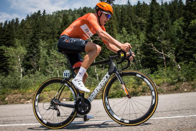 Britton in azione nella cronoscalata del Tour of Utah 2017 (foto Jonathan Devich)