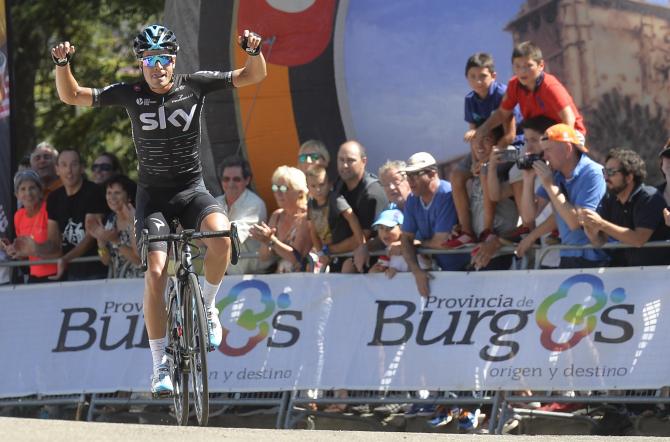 Mikel Landa si impone  contro tutti i pronostici nella tappa dapertura della Vuelta a Burgos (www.vueltaburgos.com)