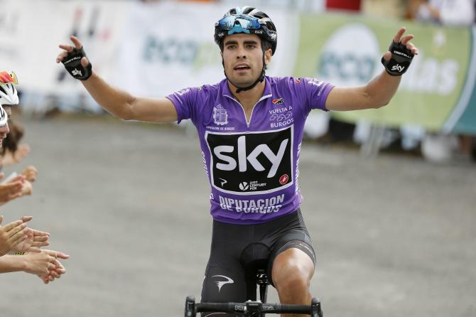 Landa ipoteca la vittoria finale in cima al primo arrivo in salita della Vuelta a Burgos 2017 (foto Bettini)