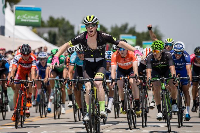 John Murhpy si impone alla sprint nella 4a frazione del 13° Tour of Utah (foto Jonathan Devich)