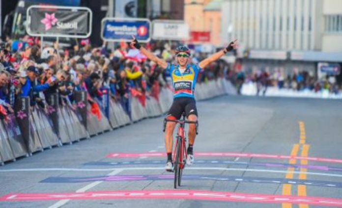 Chiusura con i fiocchi per lArctic Race of Norway di Dylan Teuns: vittoria di tappa e conferma della leadership della corsa norvegese (foto Daniel Lilleeng)