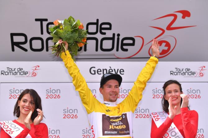 Primož Roglič vince meritatamente la 72a edizione del Tour de Romandie (foto Tim de Waele/TDWSport.com)