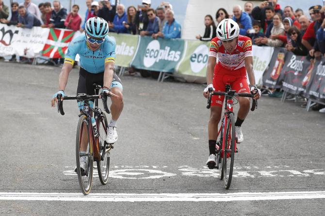 Volata colombiana in vetta al Picón Blanco (foto Bettini)