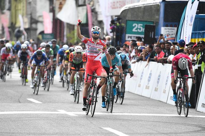 È firmata da Matteo Pelucchi la prima vittoria italiana al Tour of Langkawi 2019 (Getty Images)