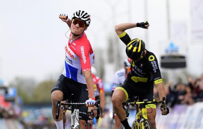 Prima affermazione in una corsa del circuito World Tour per Mathieu van der Poel (foto Bettini)