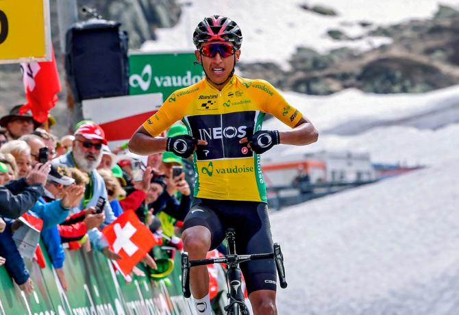 Bernal vince la tappa regina del Giro di Svizzera ipotecando il successo finale a due giorni dal termine della corsa elvetica (foto Bettini)