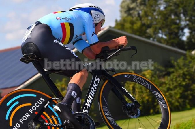 Remco Evenepoel si mette tutti alle spalle anche nella cronometro del campionato europeo (foto Bettini)