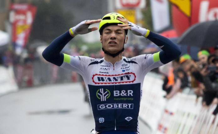 La vittoria di Loïc Vliegen nella seconda frazione del Giro della Vallonia (@Belga)