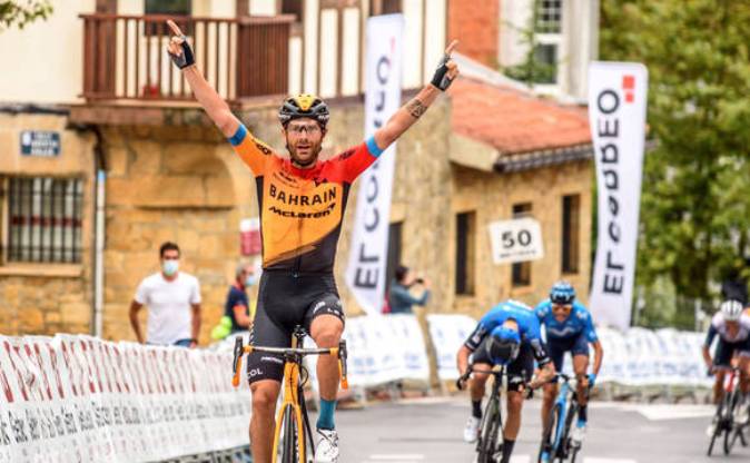 Seconda affermazione in carriera per il siciliano Damiano Caruso: suo il Circuito de Getxo (foto EFE)