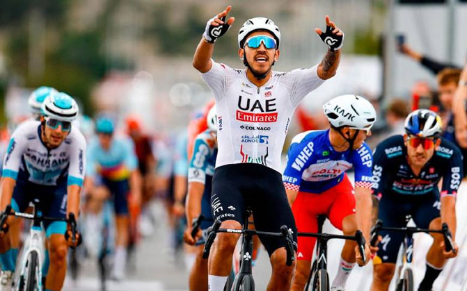 Il colombiano Molano vince la seconda tappa della Cro Race (foto X - UAE Team Emirates)