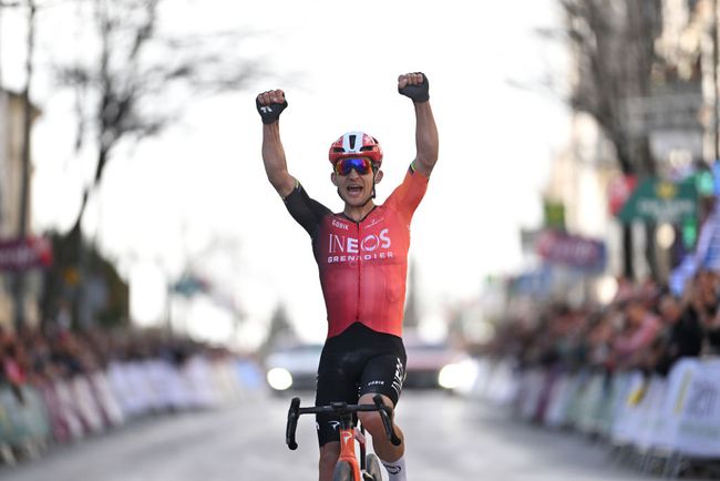 Kwiatkowski esulta in solitaria alla Clásica Jaén (Getty Images)